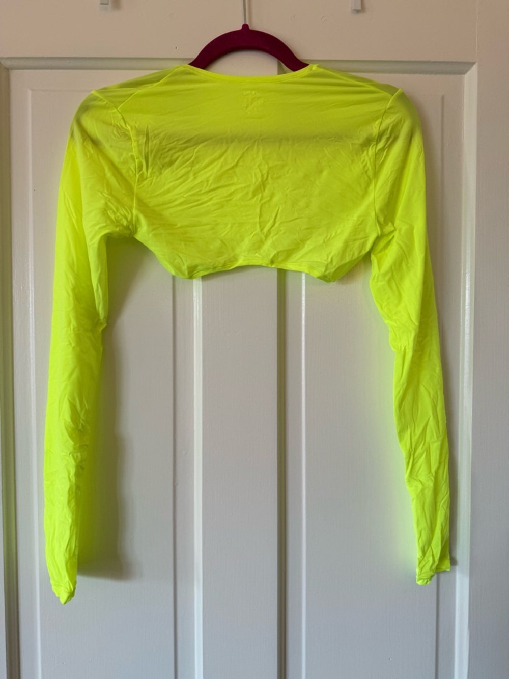 Skims fits everybody Neon Yellow Women's Long Sleeve Bolero Shrug - Picture 3 of 3